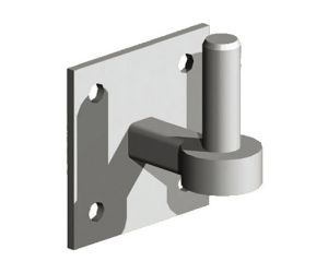 Field gate hanger on plate Galv.