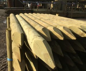 1.8m x 100mm machined post UC4 treated