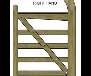 3'0 wide Estate gate TSW