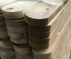 1.2m 19mm x 69mm Round Top Pale