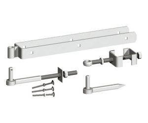 18" Adjustable hinge set galv