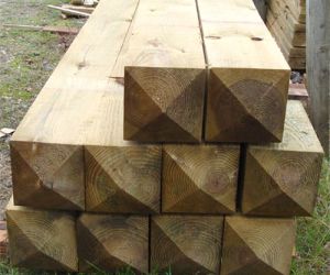 2.4m 200mm x 200mm gate post UC4 treated