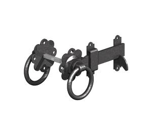 5" Ring Latch Black Gate Mate